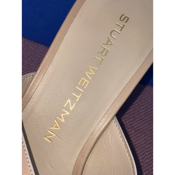 Stuart Weitzman Dayna Slides 75 in Adobe 7 with Box Womens High Heels - Picture 8 of 13